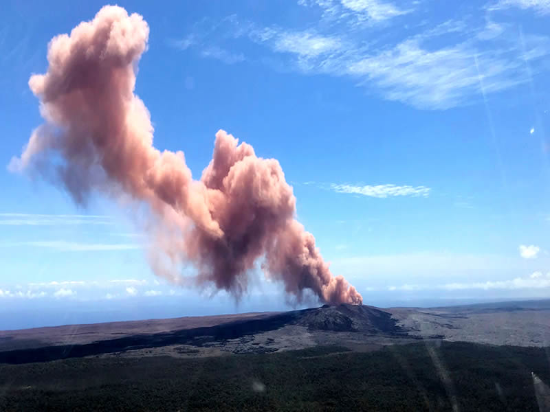 vulcao Kilauea panico havai